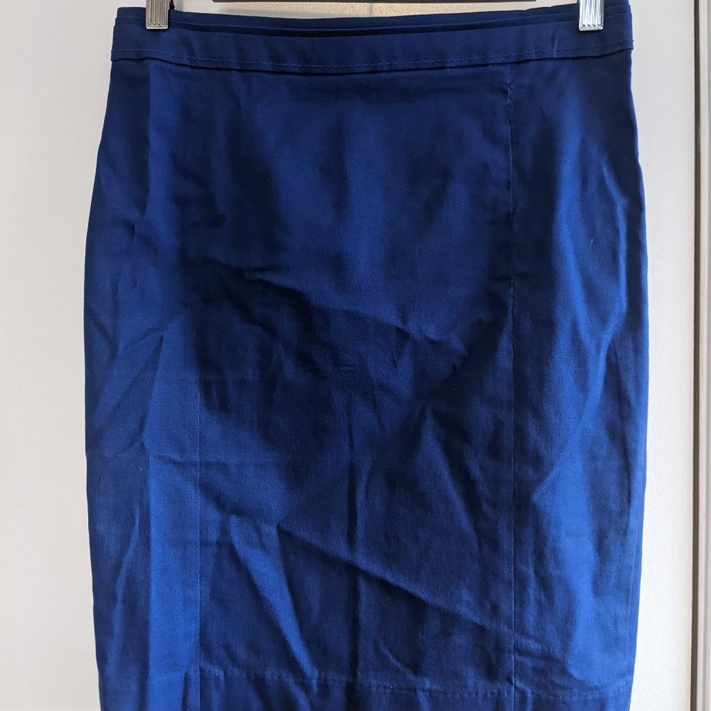 Blue Pencil Skirt